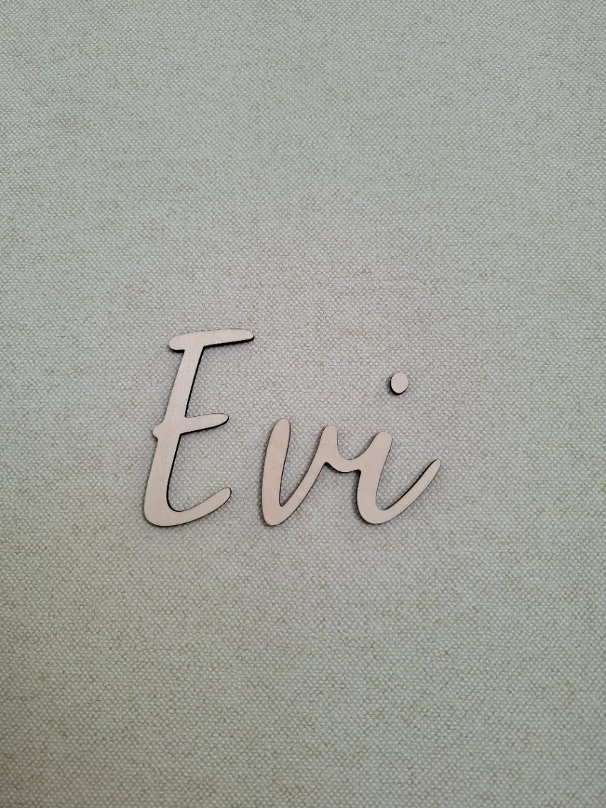 Wooden letter decoration 1