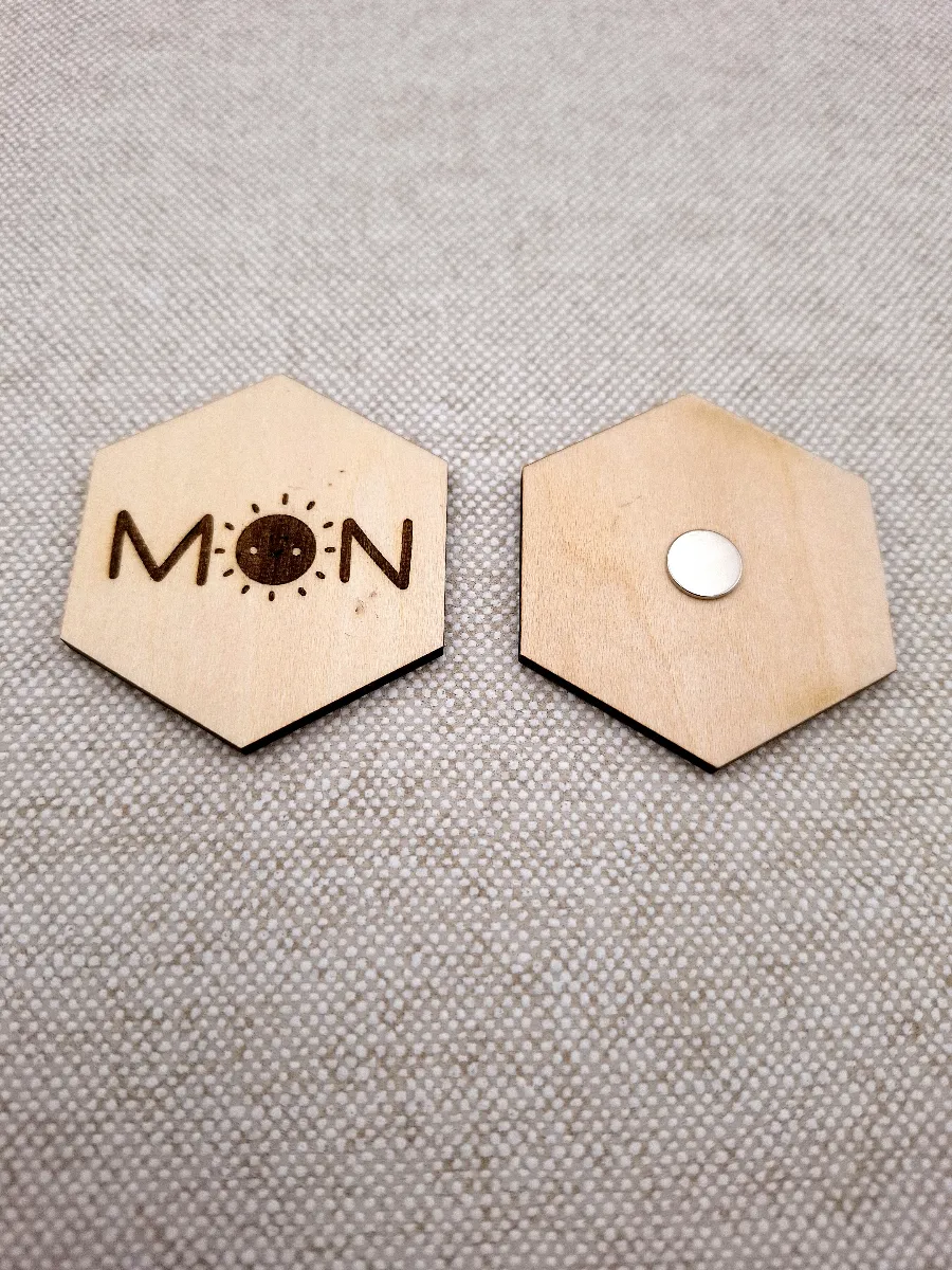 Wooden magnet 1