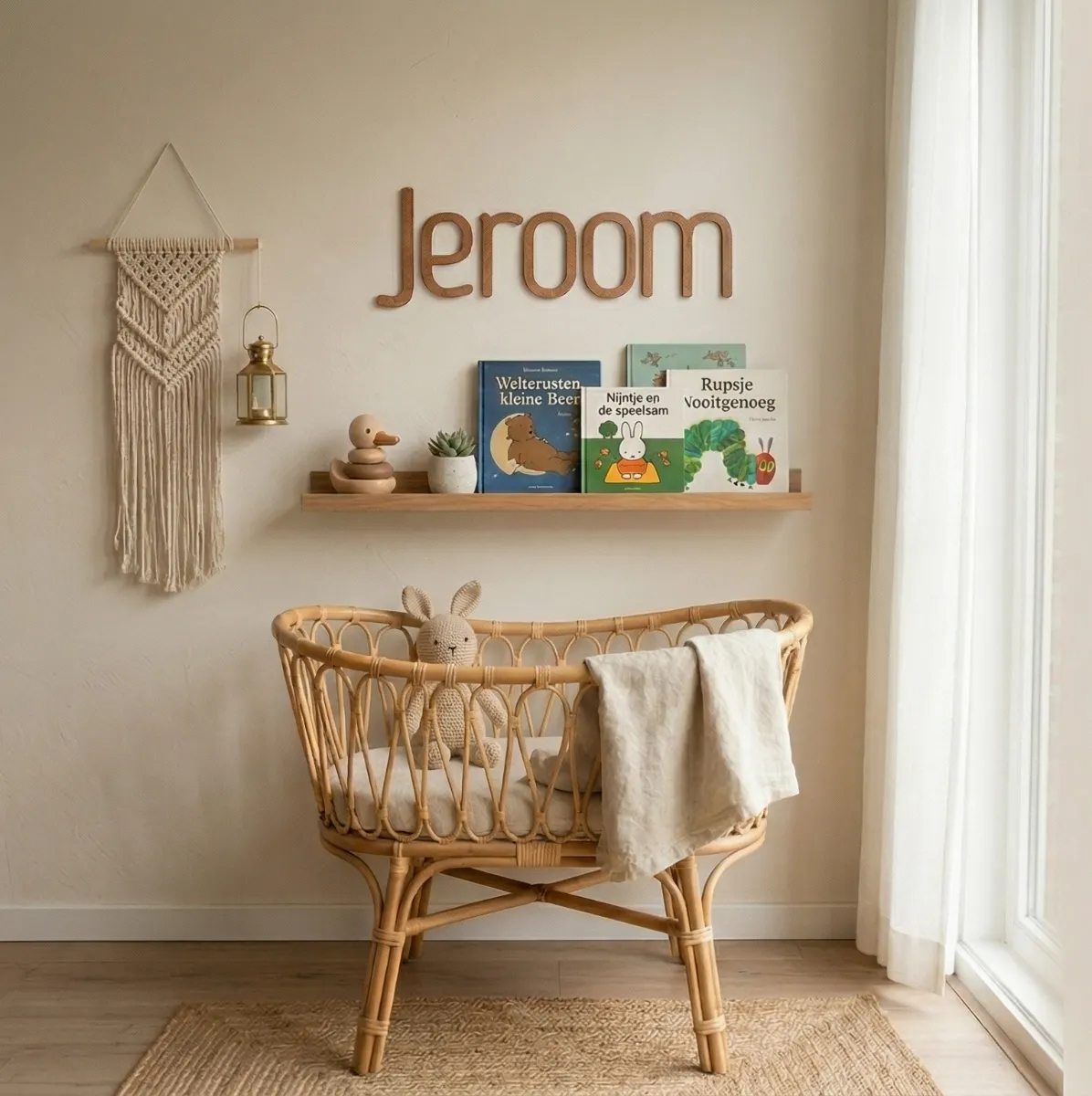 Wooden letter decoration