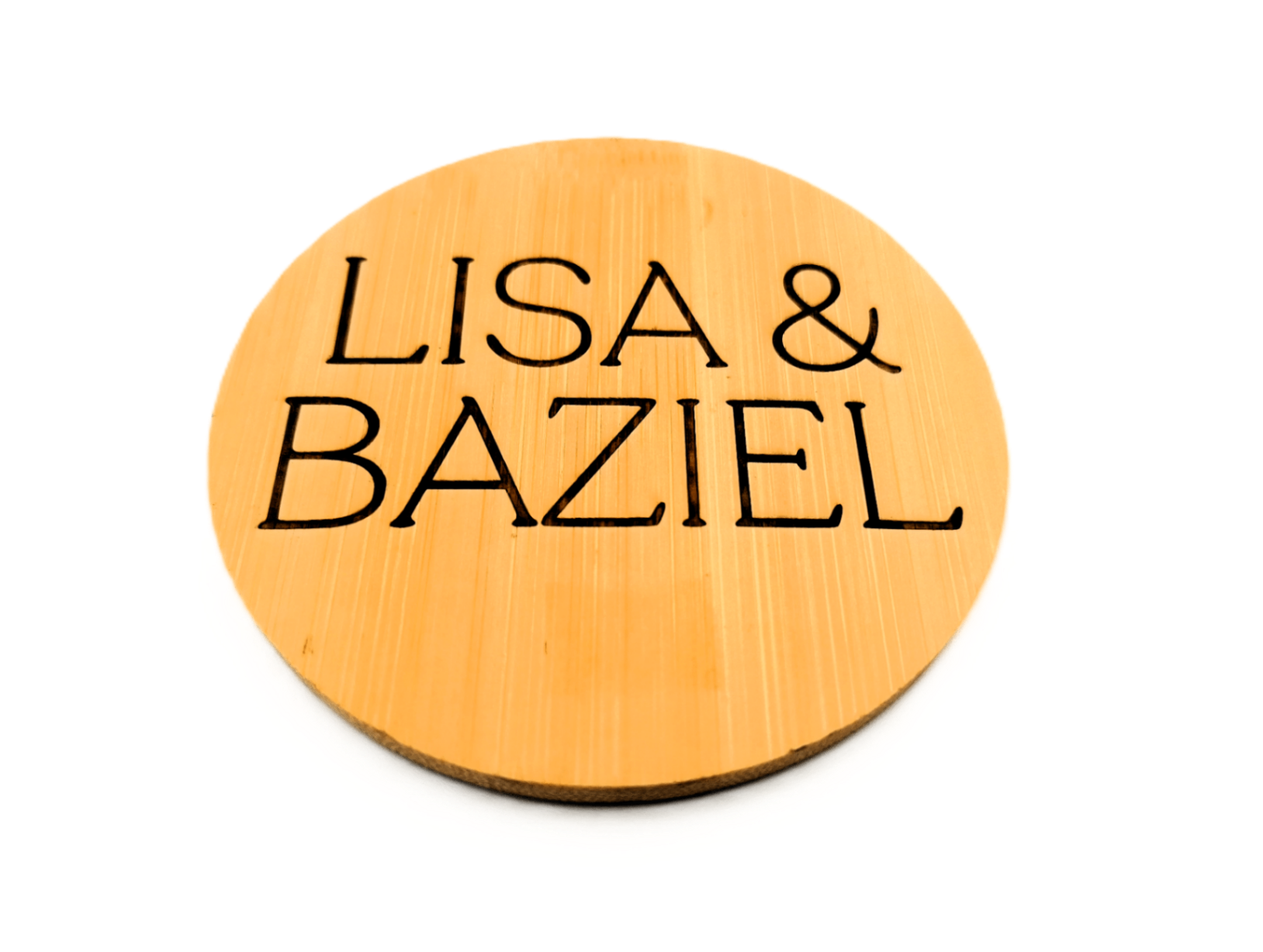 Coaster bamboo round 1