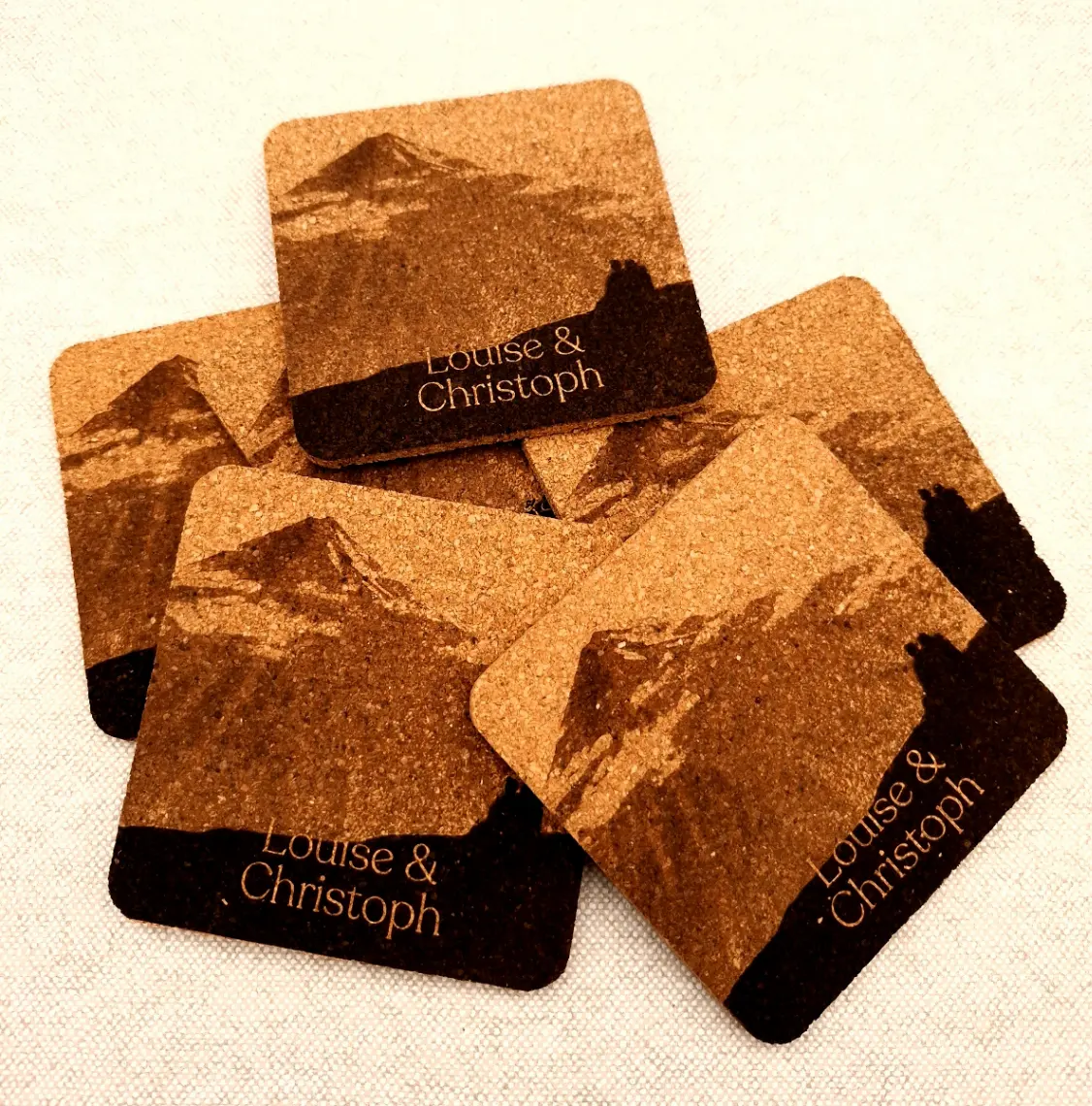 Square cork coaster 1