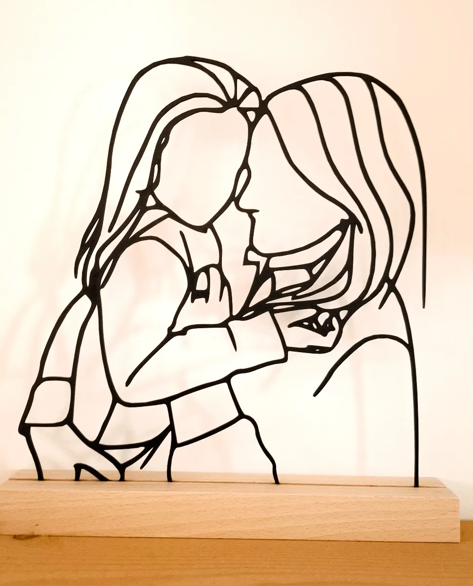 Line drawing 3d printed