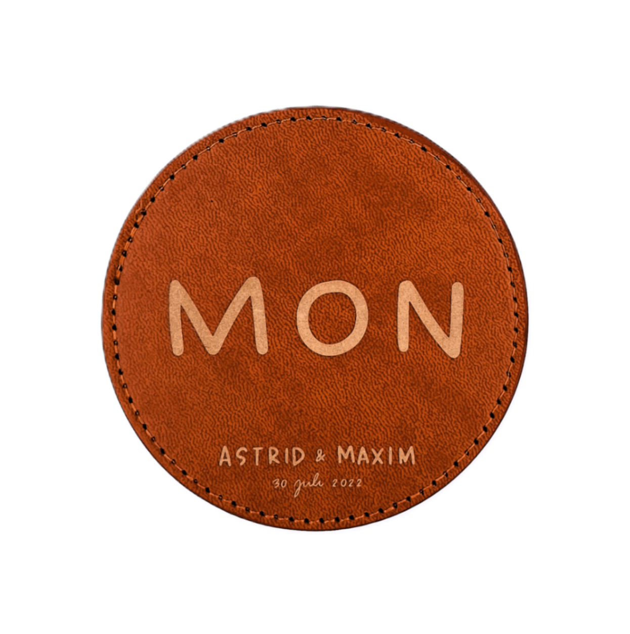 Round PU Leather Coaster 1