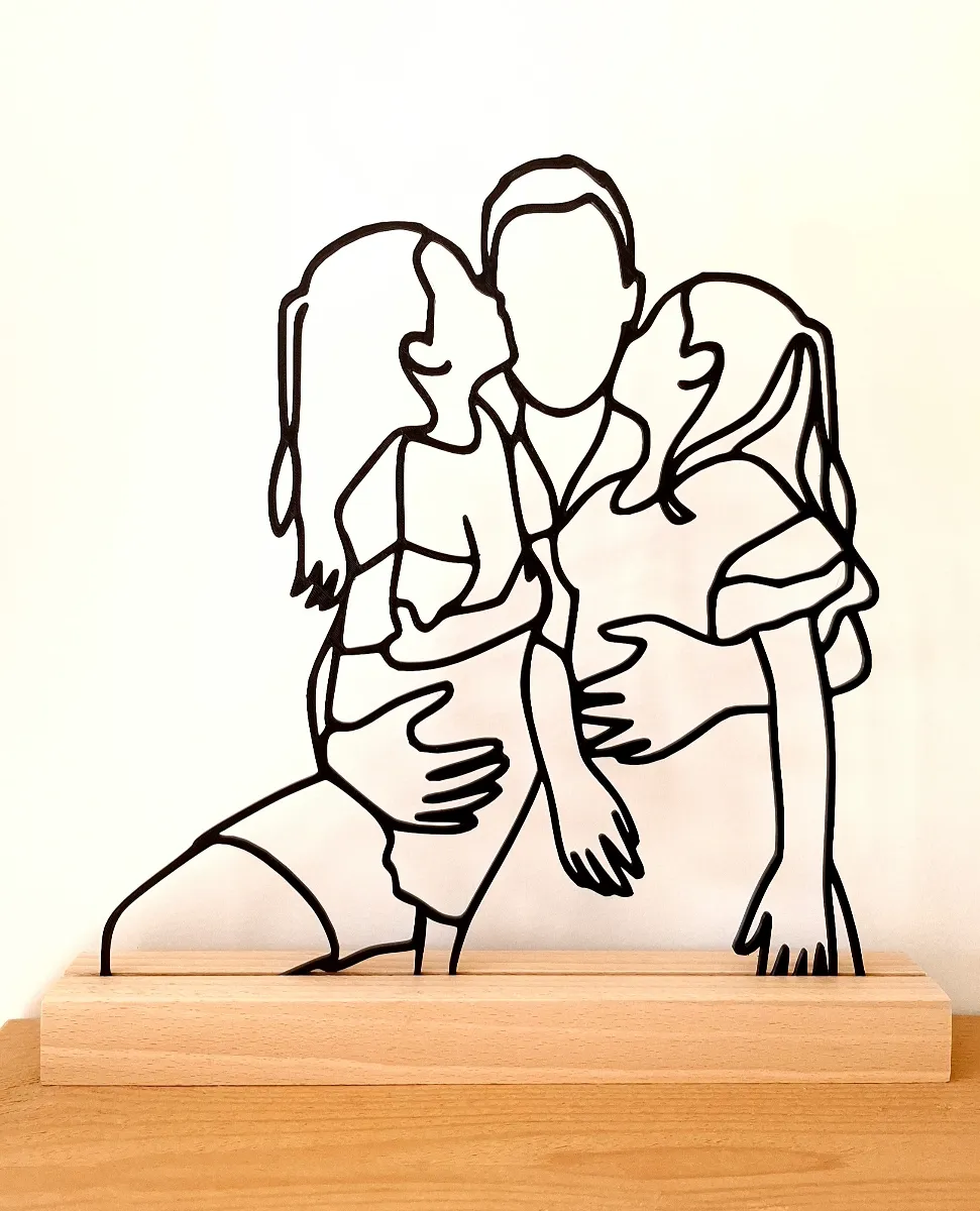 Line drawing 3d printed 1